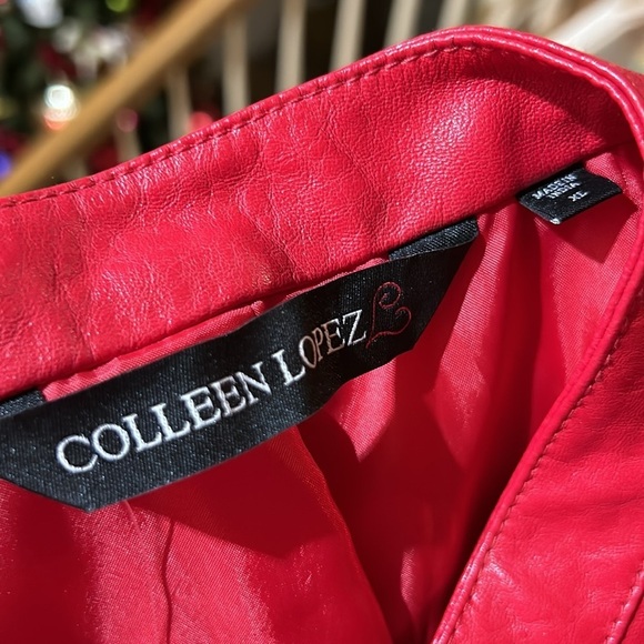 Colleen Lopes Faux Leather Jacket. NWT XL - Picture 7 of 12